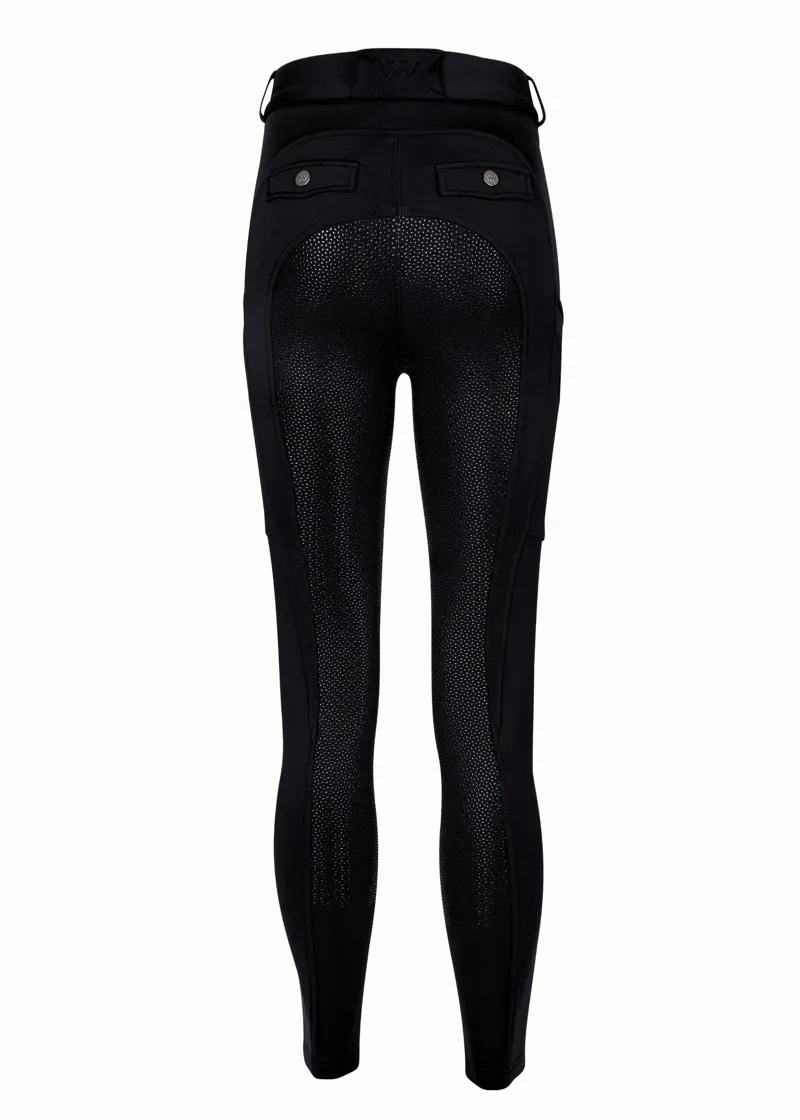 Woof Wear Ladies Hybrid II Riding Breeches in Black-2