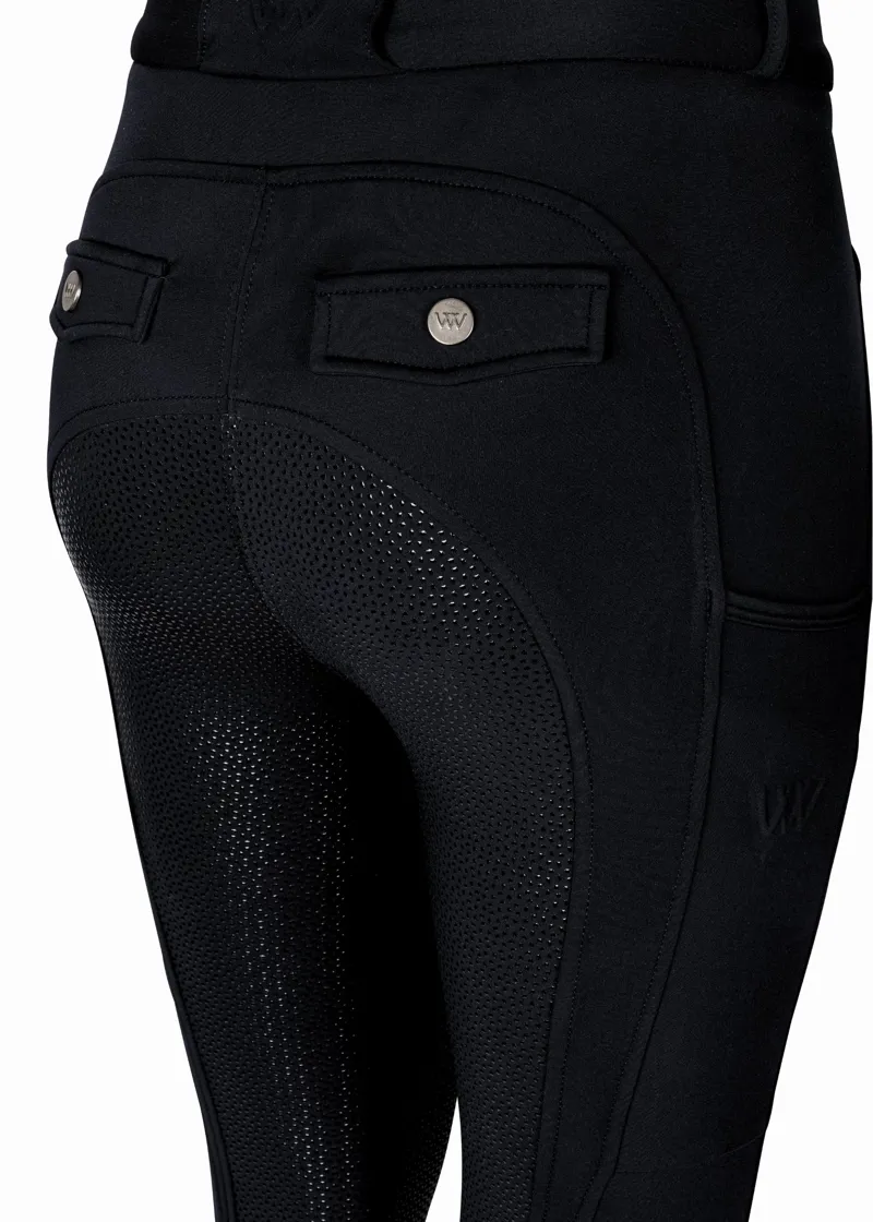 Woof Wear Ladies Hybrid II Riding Breeches in Black-3