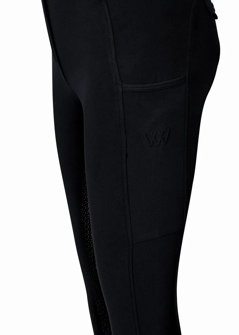 Woof Wear Ladies Hybrid II Riding Breeches in Black-4