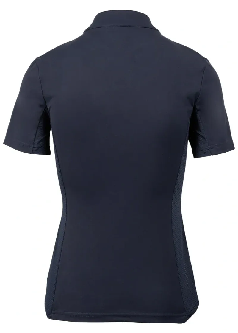 Woof Wear Ladies Short Sleeve Tech Riding Shirt in Navy-1