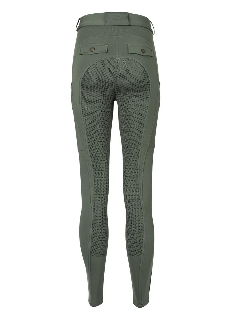Woof Wear Ladies Hybrid II Riding Breeches in Sage Green-1