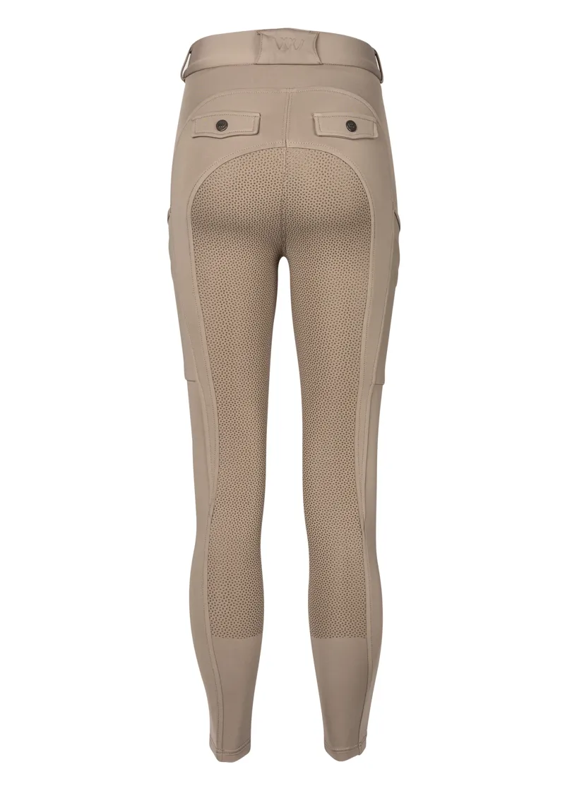 Woof Wear Ladies Hybrid II Riding Breeches in Stone-1