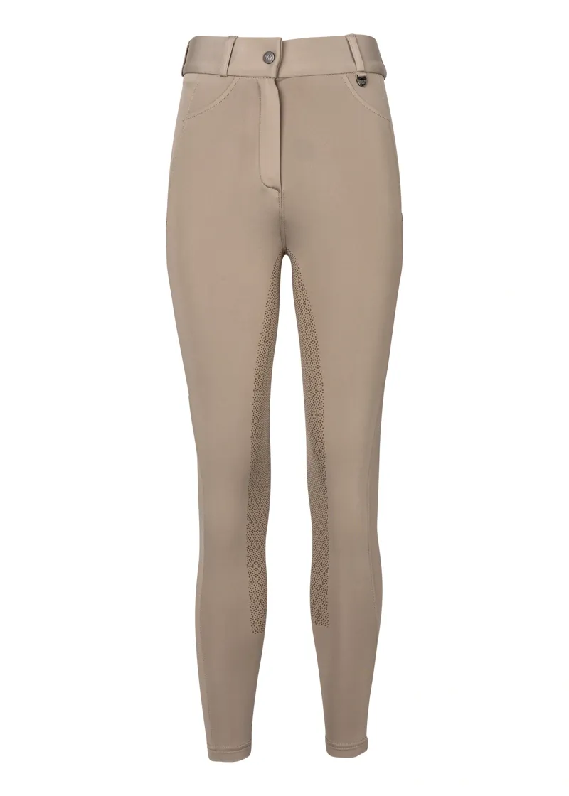 Woof Wear Ladies Hybrid II Riding Breeches in Stone