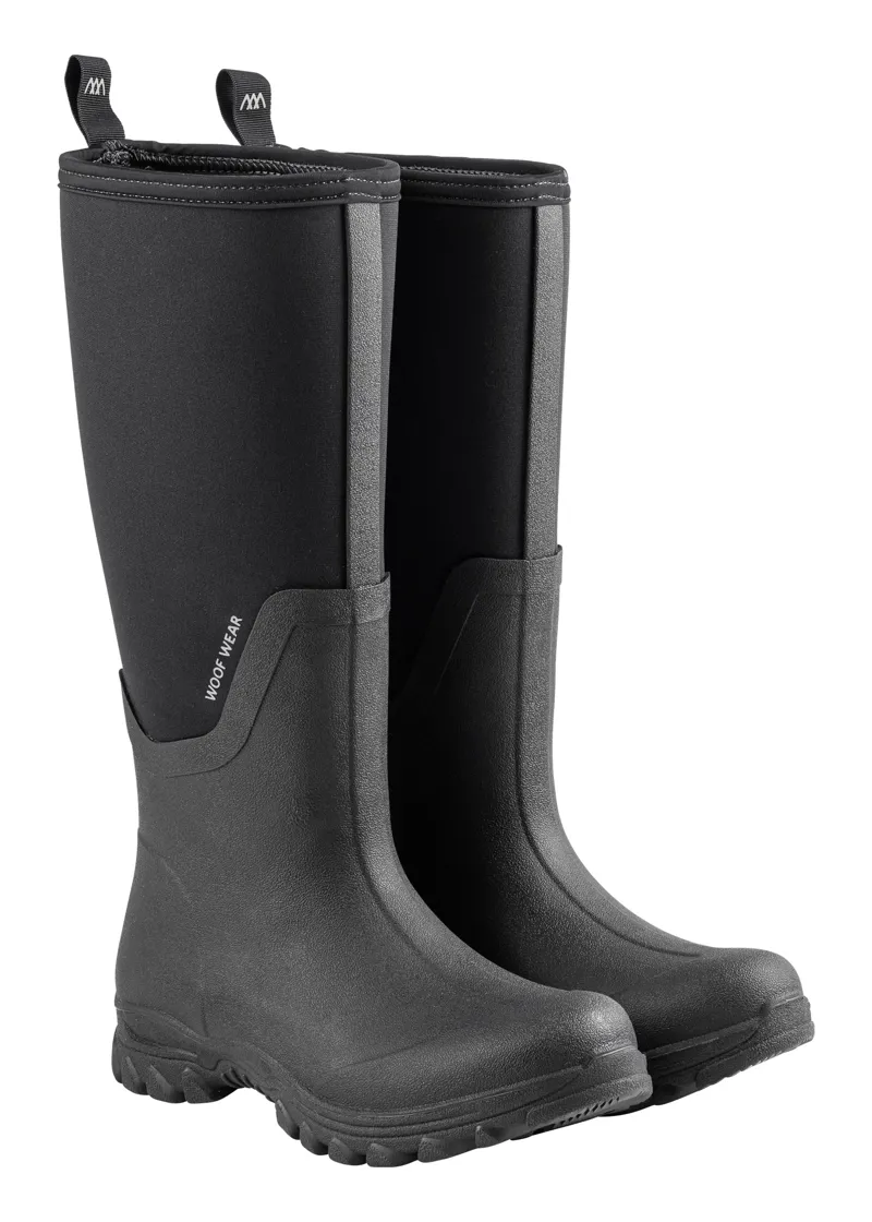 Woof Wear Long Work Boots in Black