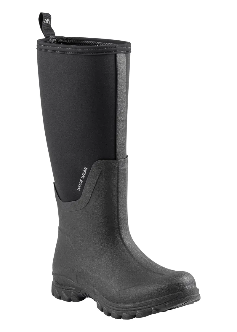 Woof Wear Long Work Boots in Black-1