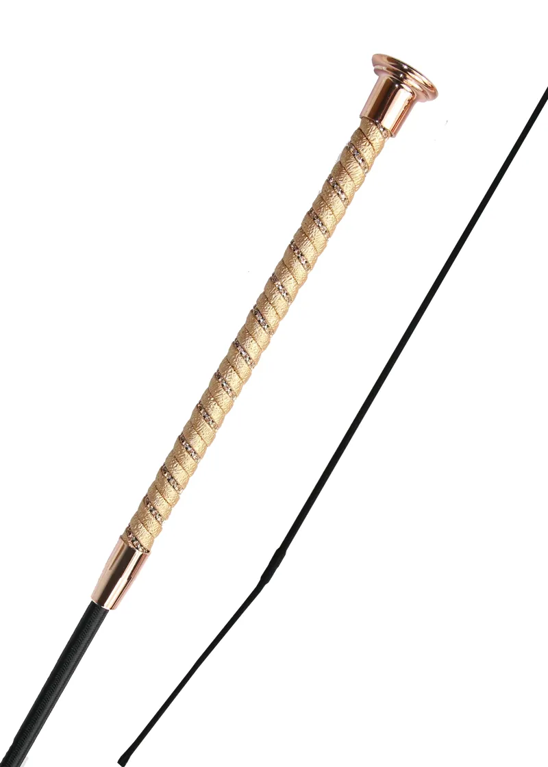 Woof Wear Twisted Dressage Whip 110cm in Champagne