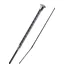 Woof Wear Twisted Dressage Whip 110cm in Navy/Silver
