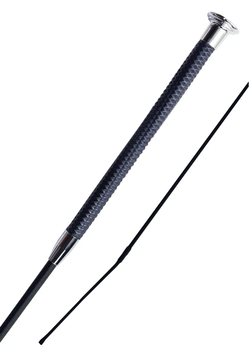 Woof Wear Diamond Dressage Whip 110cm in Navy/Silver