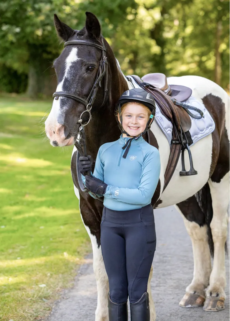 Woof Wear Young Rider Pro Tights in Black-3
