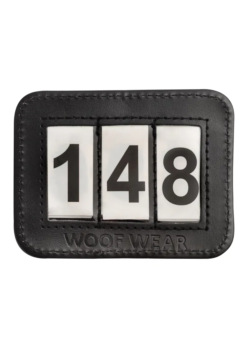 Woof Wear Bridle Number Holder in Black
