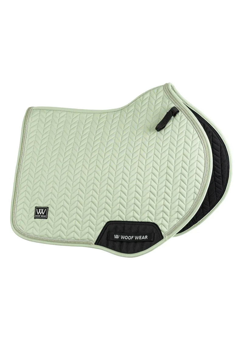 Woof Wear Herringbone CC Saddle Pad in Sage