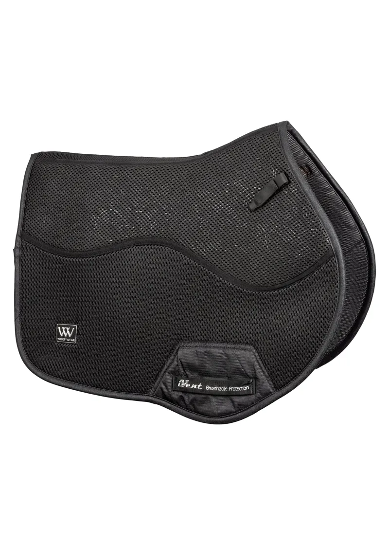 Woof Wear iVent CC Close Contact Saddle Pad in Black