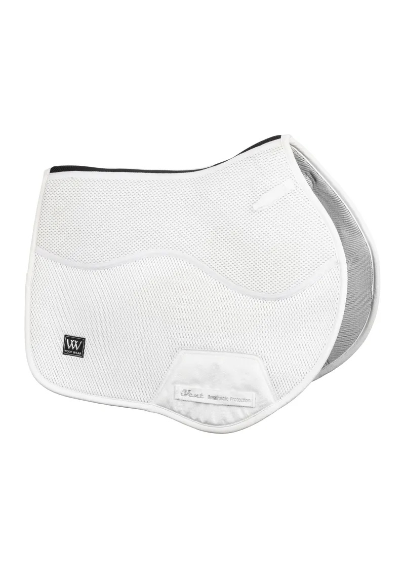 Woof Wear iVent CC Close Contact Saddle Pad in White