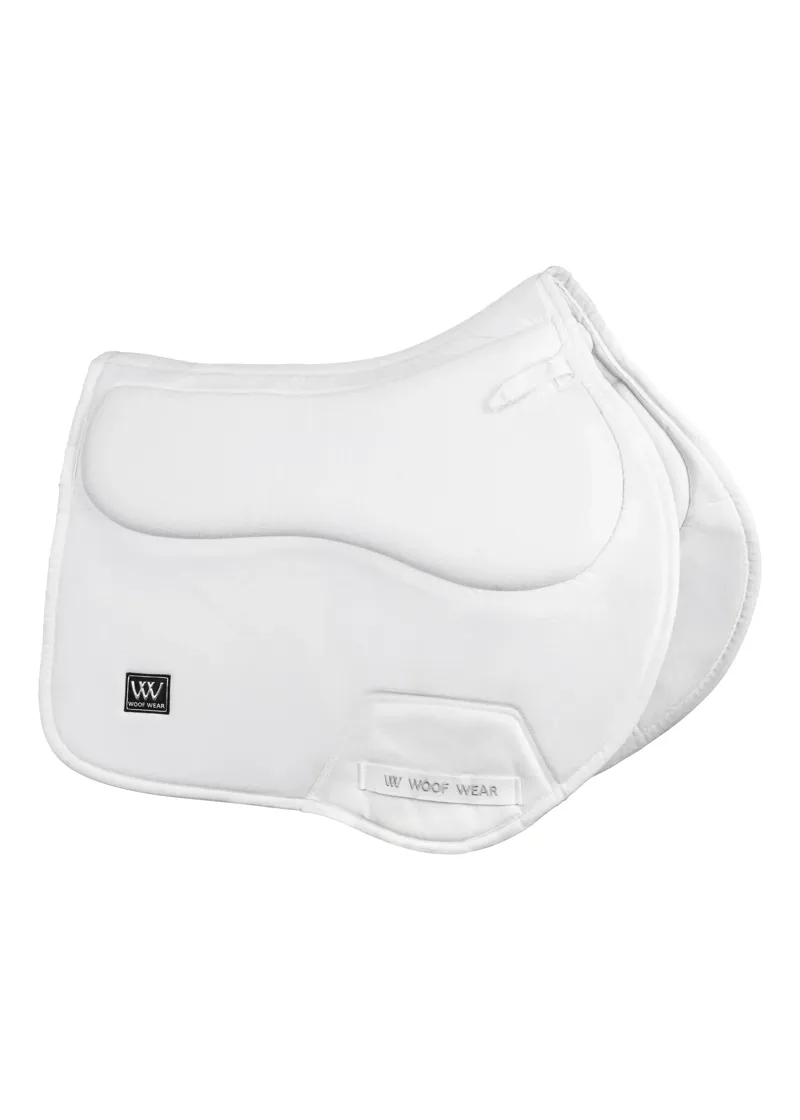 Woof Wear Elite Comfort Plus Saddle Pad CC Close Contact in White