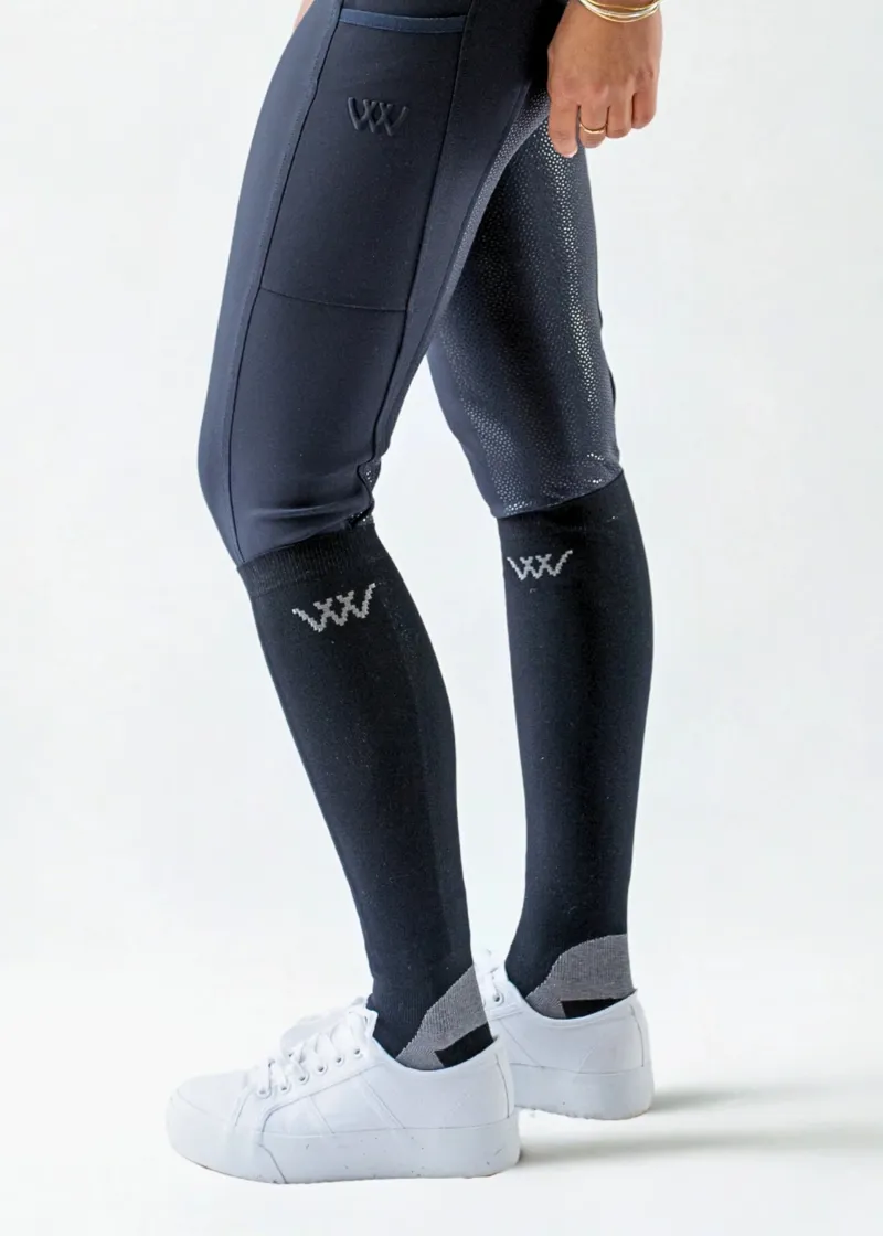 Woof Wear Competition Riding Socks in Black-1