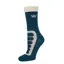 Woof Wear Short Bamboo Tech Riding Socks in Petrol/Stone