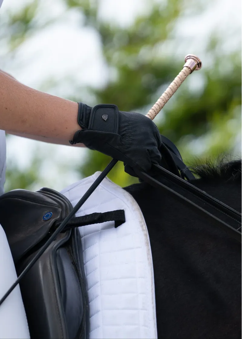 Woof Wear Twisted Dressage Whip 110cm in Champagne-1
