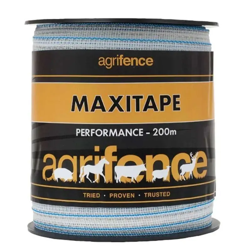 Agrifence Maxitape 20mm x 200m in White
