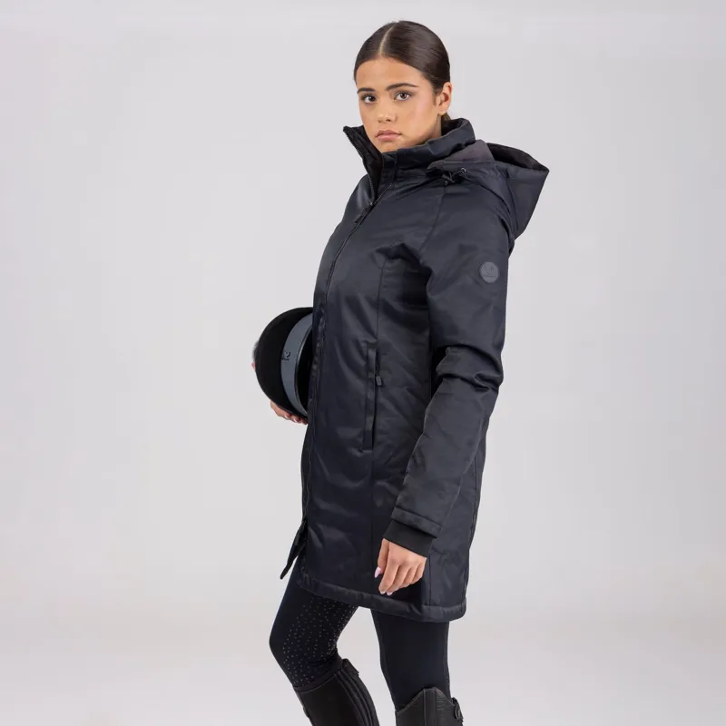 Aubrion Halcyon Mid-Length Coat in Charcoal-3