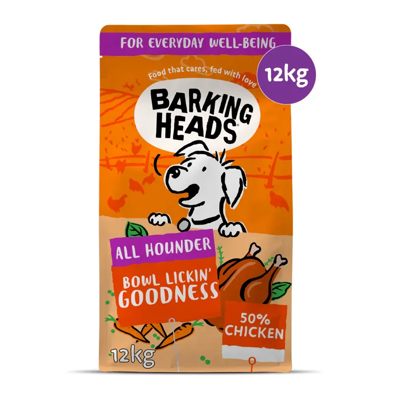 Barking Heads Bowl Lickin' Goodness Chicken Dry Dog Food 12kg