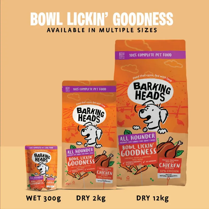 Barking Heads Bowl Lickin' Goodness Chicken Dry Dog Food 12kg-4