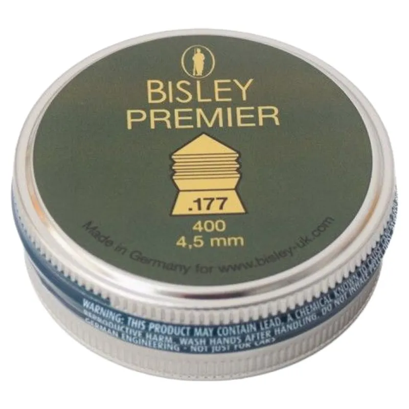Bisley Premier Airgun Pellets .177 Tin of 400