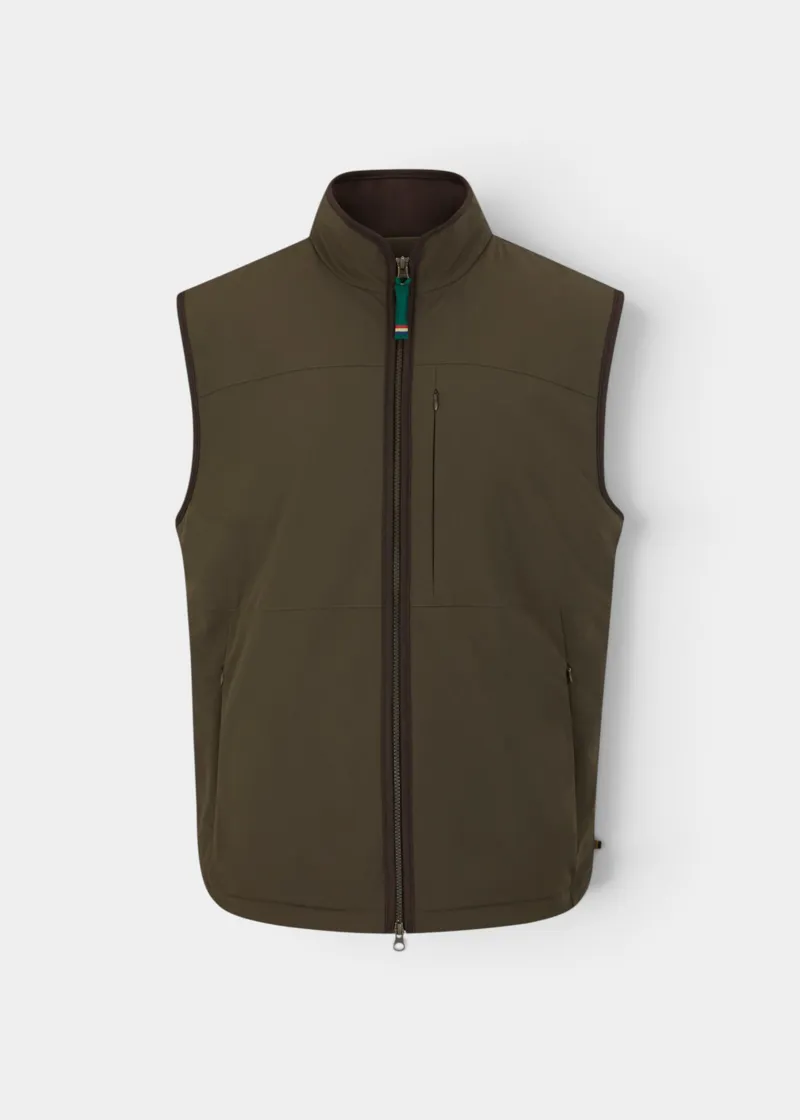 Alan Paine Willsden Men's Water Repellent Gilet Olive