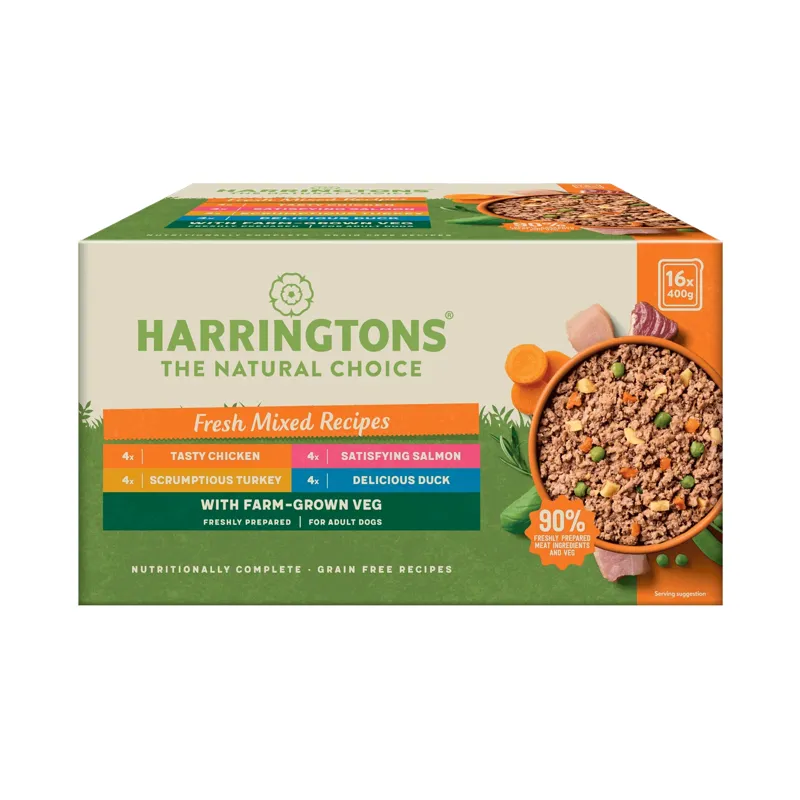 Harringtons Grain Free Wet Dog Food Mixed Selection 400g 16pk