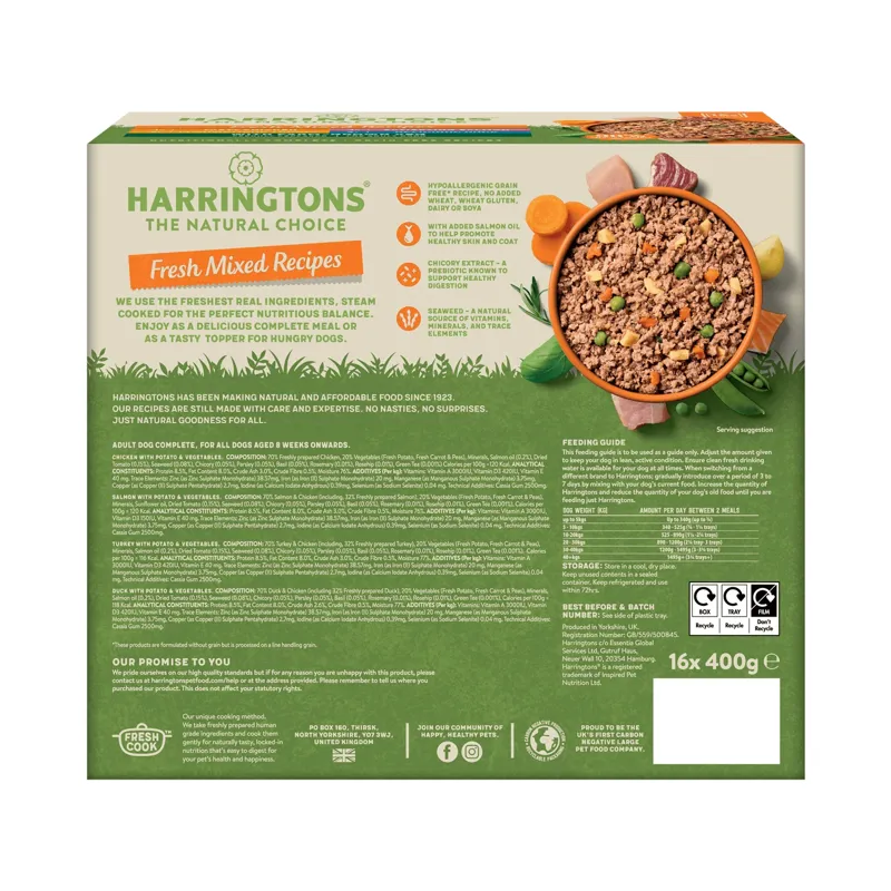 Harringtons Grain Free Wet Dog Food Mixed Selection 400g 16pk-3