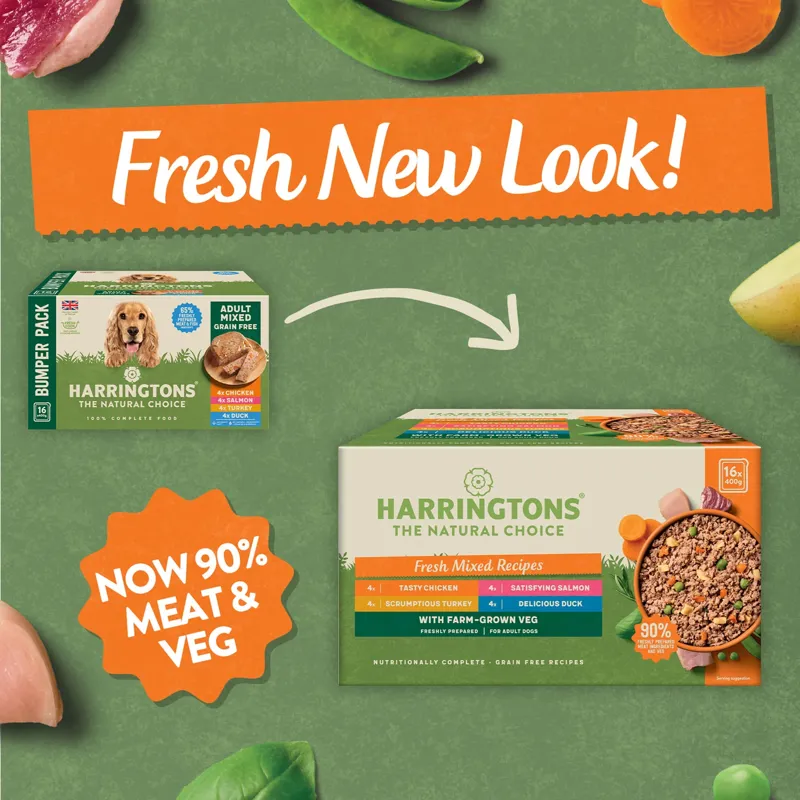 Harringtons Grain Free Wet Dog Food Mixed Selection 400g 16pk-6