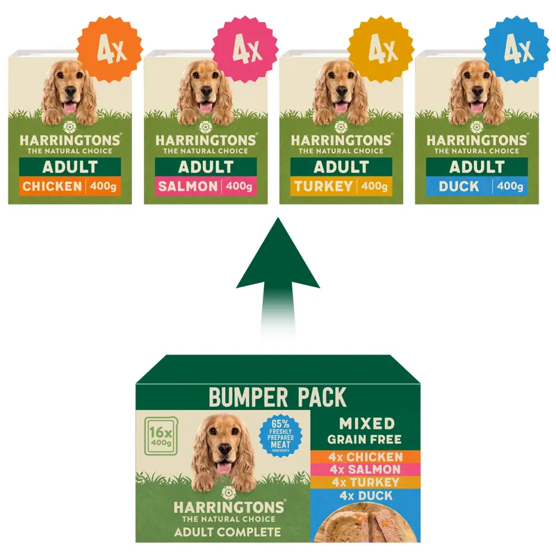 Harringtons Grain Free Wet Dog Food Mixed Selection 400g 16pk-7