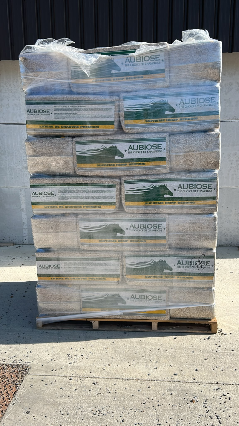 Aubiose Hemp Bedding 48 Bale Pallet Deal