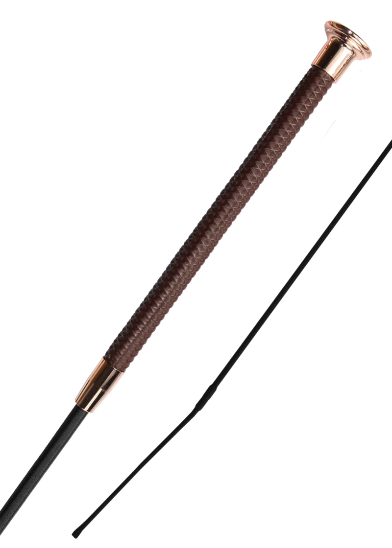 Woof Wear Diamond Dressage Whip 110cm in Chocolate