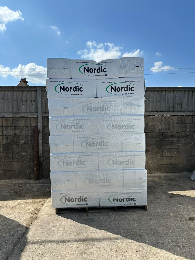 Nordic Wood Shavings Horse Bedding 48 Bale Pallet Deal