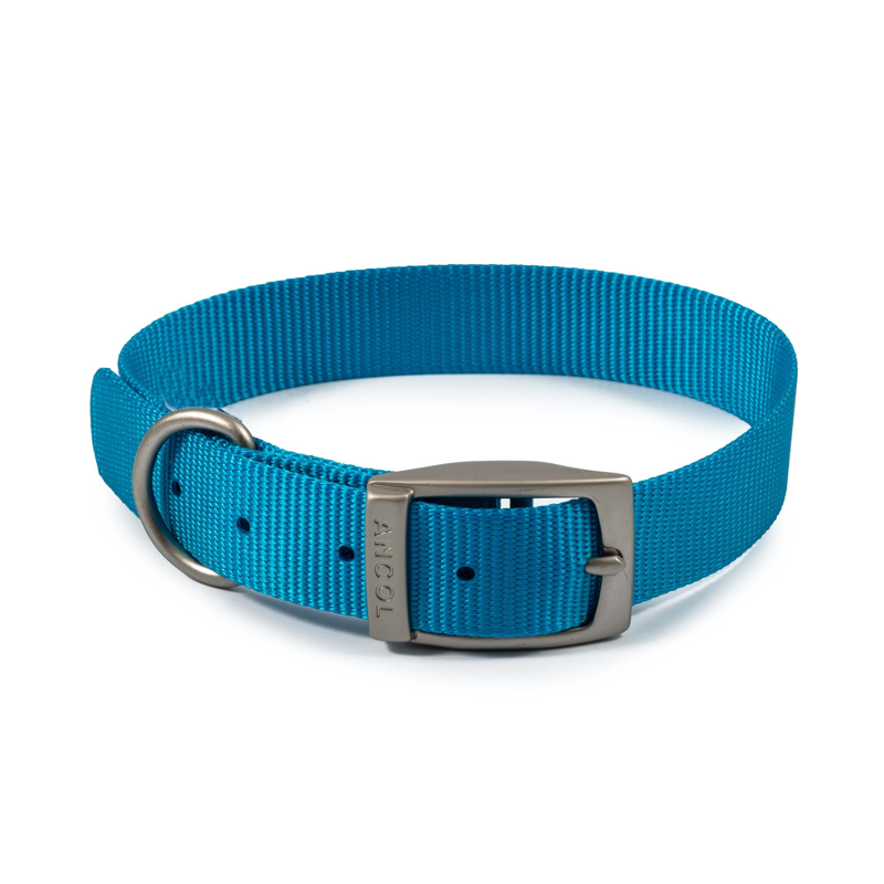 Ancol Viva Nylon Buckle Dog Collar - Blue