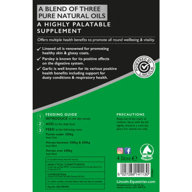 Lincoln Garlic Parsley and Linseed Oil 1 Litre-1