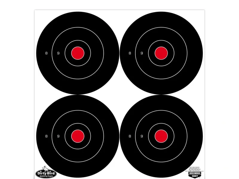 Birchwood Casey Dirty Bird 6 Inch Bullseye Targets - 12 Pack