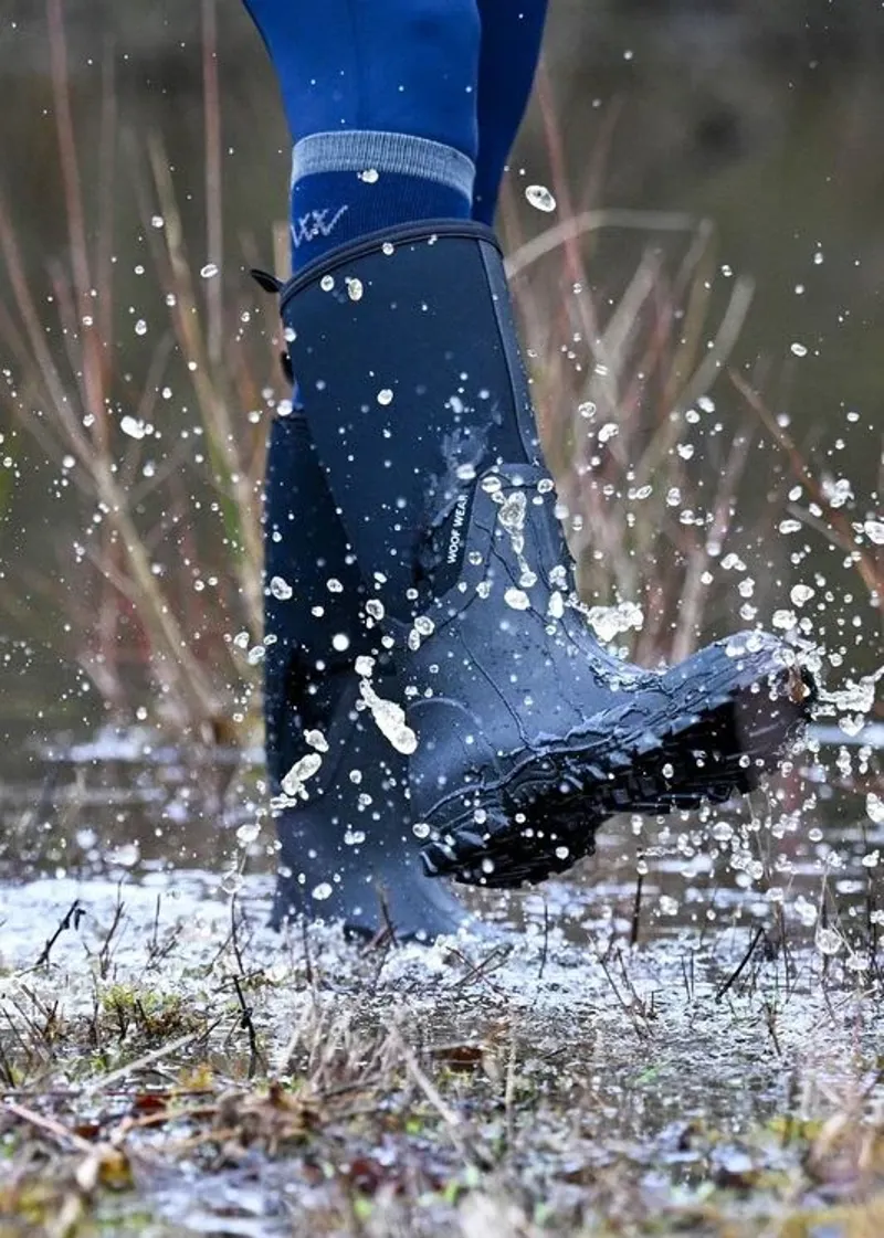 Woof Wear Long Work Boots in Black-5