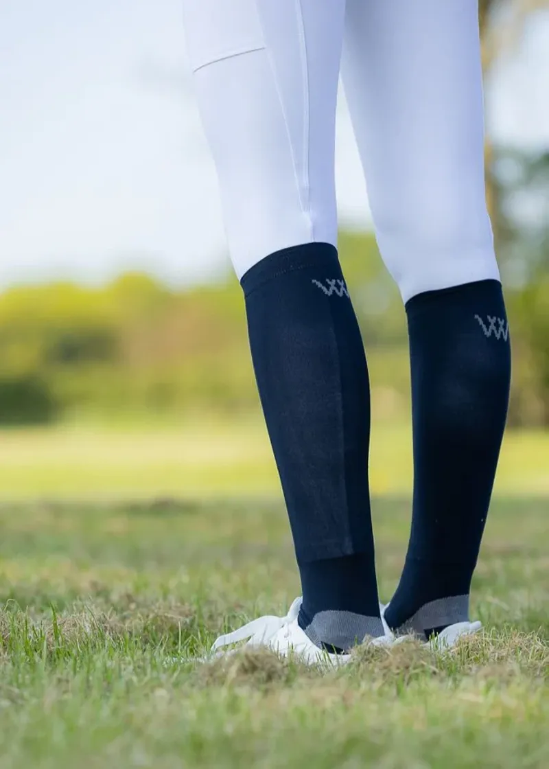 Woof Wear Competition Riding Socks in Navy-1