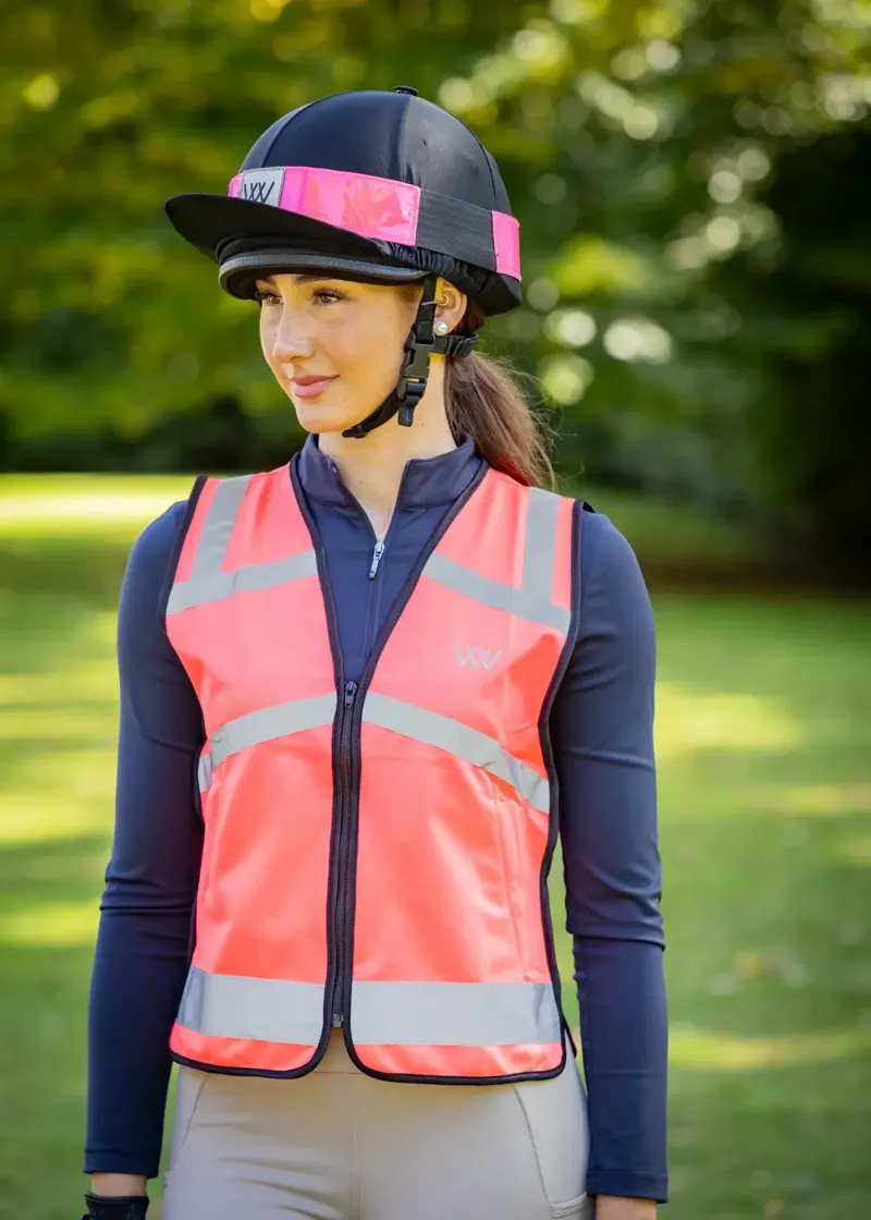 Woof Wear Hi Vis Riding Vest Children Pink-2