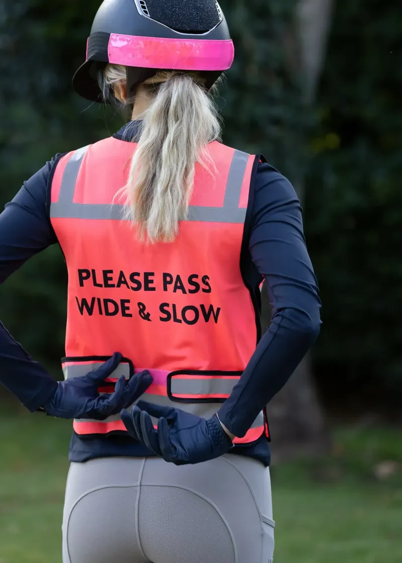 Woof Wear Hi Vis Riding Vest Not Certified Pink-3