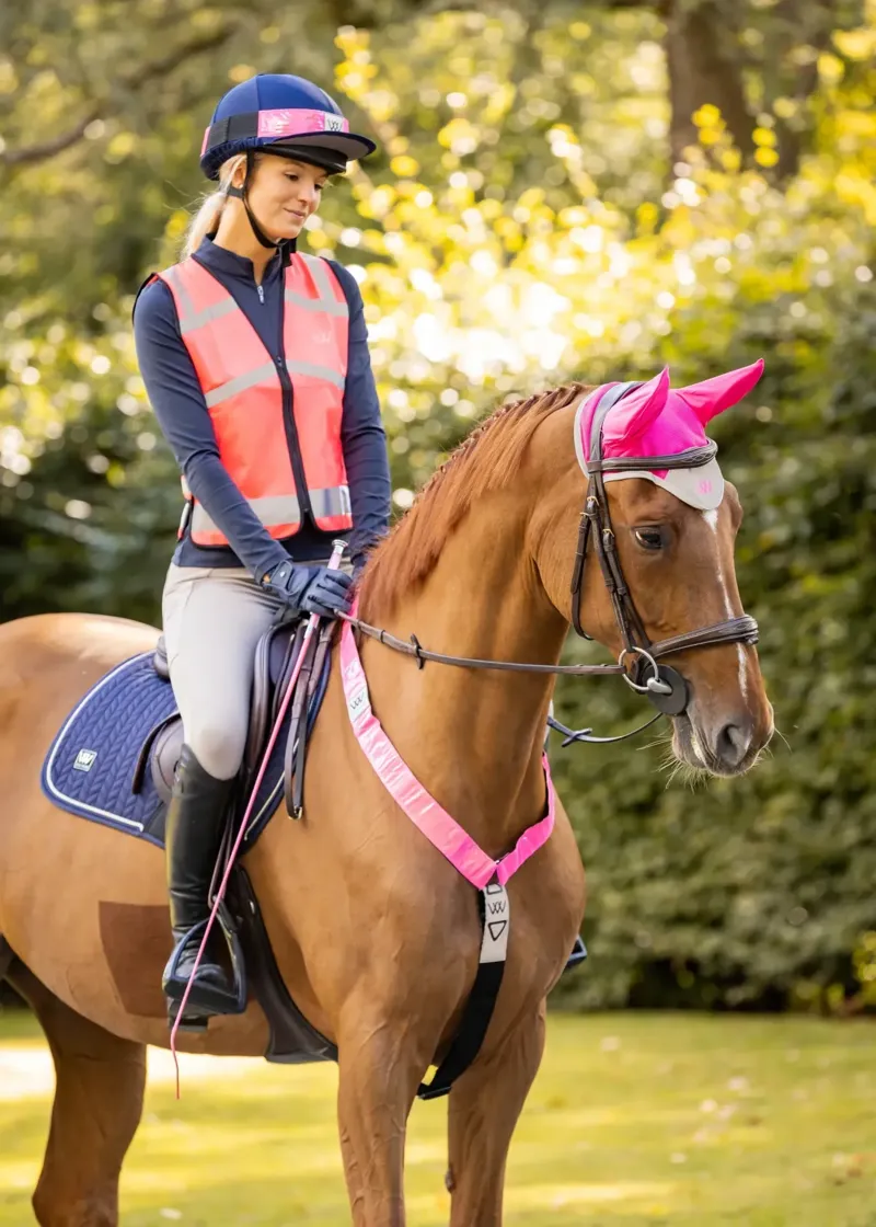 Woof Wear Hi Vis Riding Vest Not Certified Pink-4
