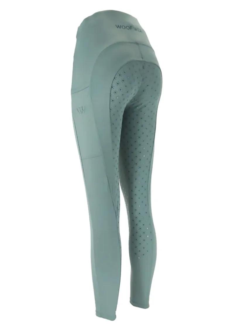 Woof Wear Original Lite Riding Tights in Sage Green