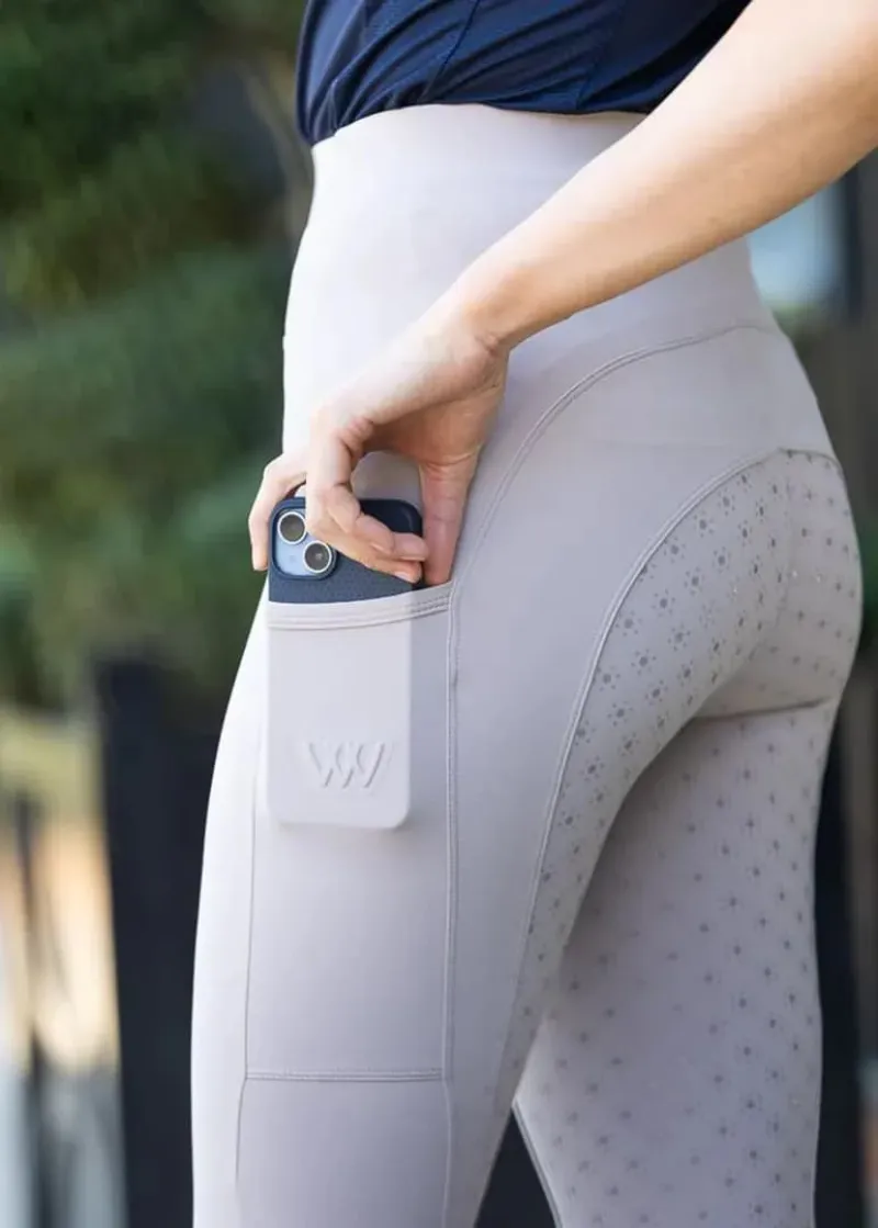 Woof Wear Original Lite Riding Tights in Stone-2