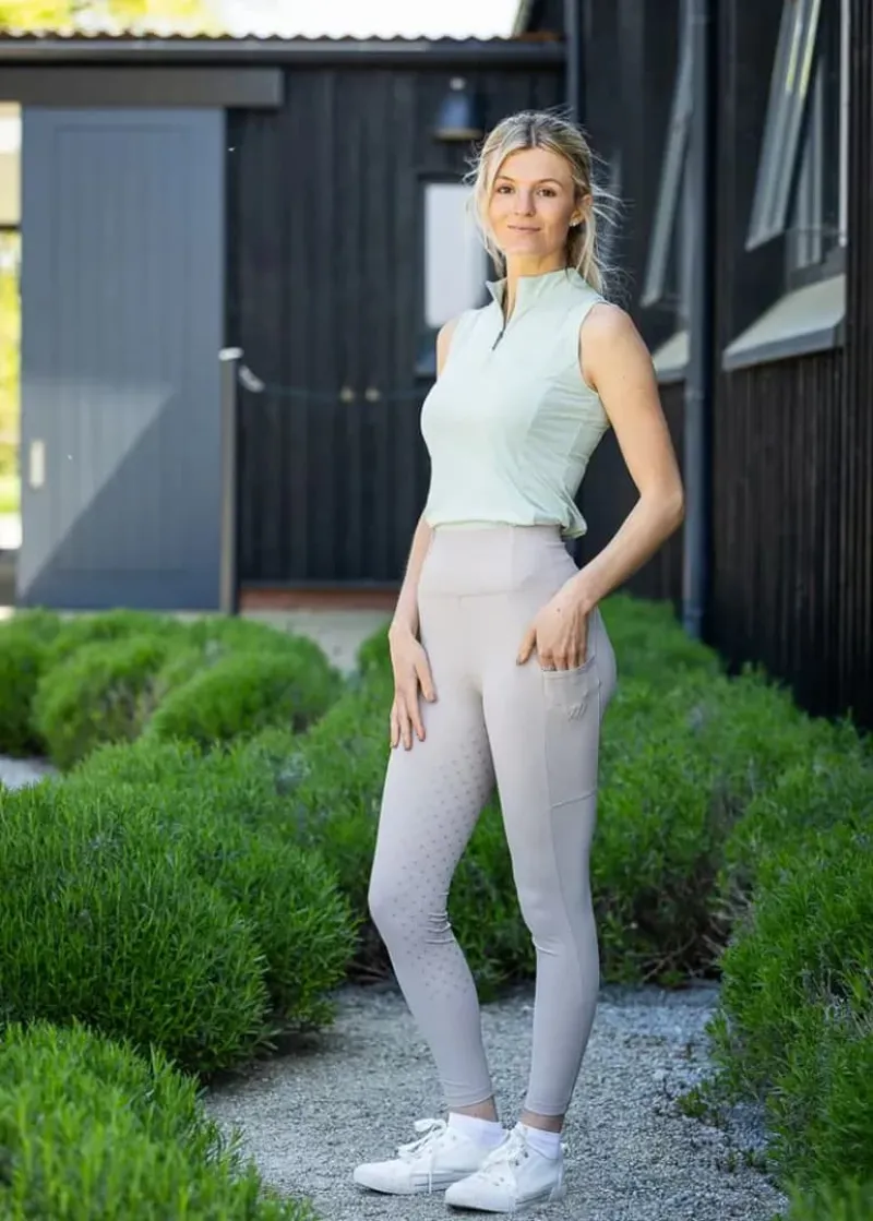 Woof Wear Original Lite Riding Tights in Stone-3