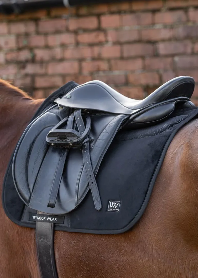 Woof Wear Elite Comfort Plus Dressage Saddle Pad in Black-2