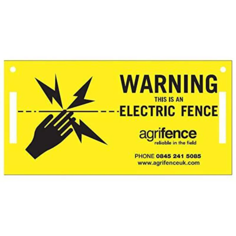 Agrifence Warning Signs H4873- Pack of 5