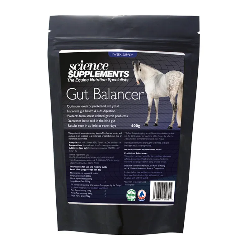 Science Supplements 400g Gut Balancer Supplement Pouch