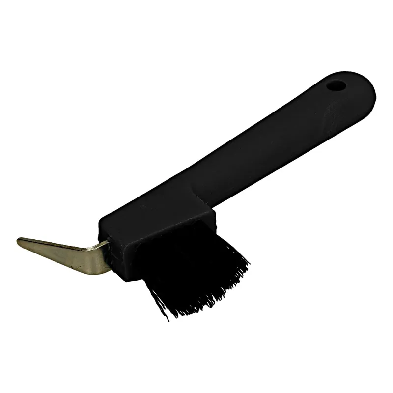 Ezi-Groom Hoof Pick Brush in Black