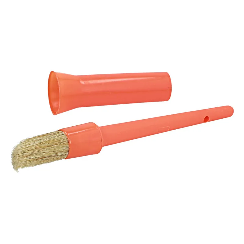 Ezi-Groom Plastic Hoof Oil Brush in Orange